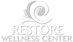 Restore Wellness Center White Logo